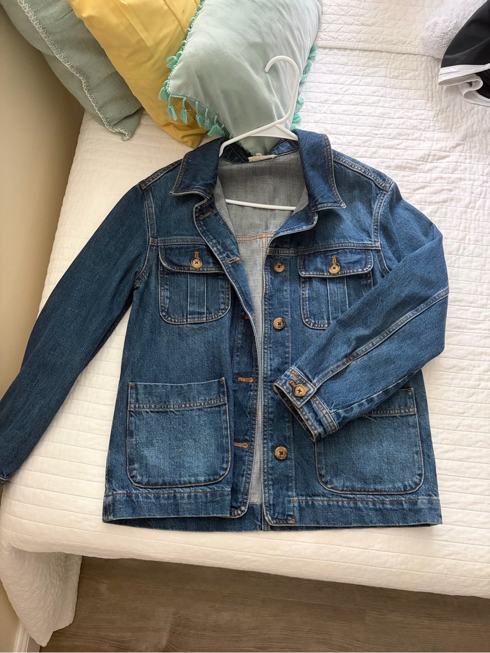 Gerard Darel Blue Denim Utility Jacket